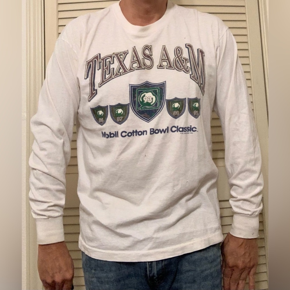 MENS VINTAGE 90S TEXAS A M COTTON BOWL SHIRT FOOTBALL CONFERENCE COLLEGE